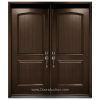 Smooth Fiberglass double door with plank camber top