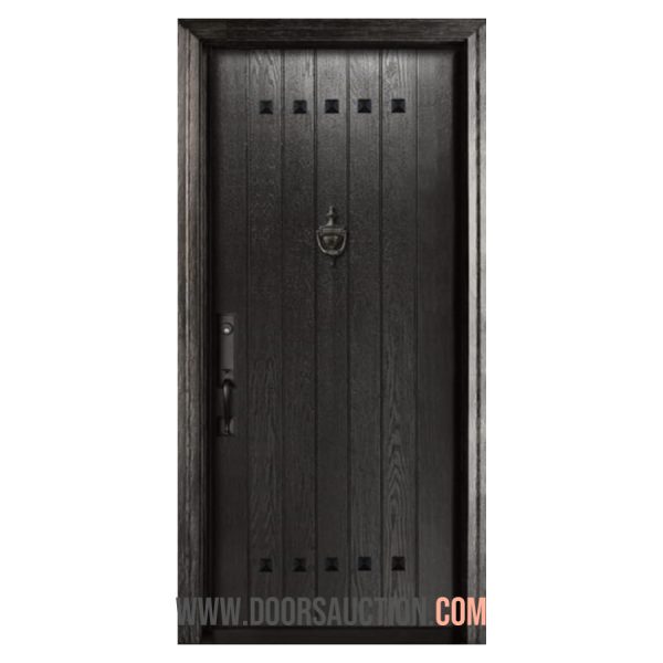 Fiberglass single door OAK one panel WG-P1 - Black