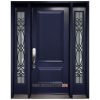 Single Door Blackburn - Full Solid Panel with 2 Sidelite - Blue