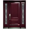 Single Door Blackburn - Full Solid Panel with 2 Sidelite - red