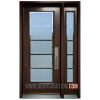 Single Steel Door - One Sidelite Full - Brown Sacramento