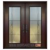 Fiberglass double door Ashbury full glass