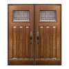 Oak Craftsman Panel 3 - Fiberglass double door-2