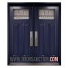 Steel Double door 3 panels Craftsman Chanelle - Blue