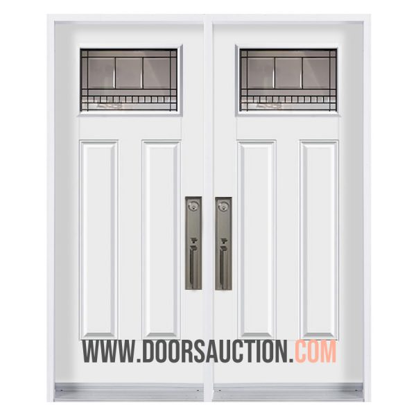 Steel Double door 3 panels Craftsman Chanelle - 1