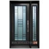 Single Door - One Sidelite Full Glass METIS- Gray Mississauga