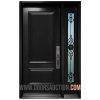 Single steel Door One Sidelite Full GOTICO Black Mississauga