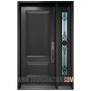 Single steel Door One Sidelite Full GOTICO Dark Gray Milton