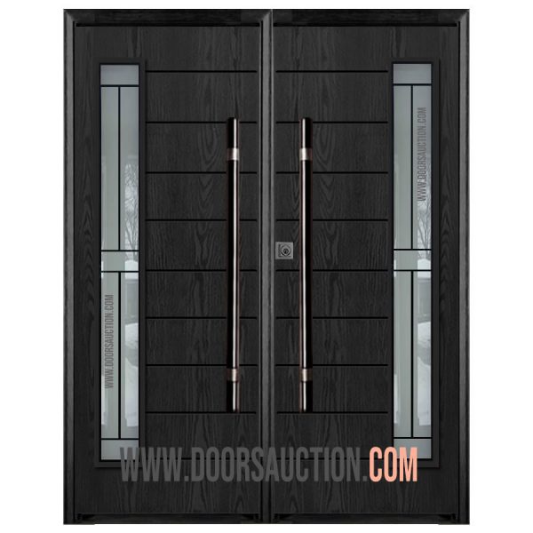 Fiberglass Oak double Modern door Sydney CALIBEX Dark Gray Toronto