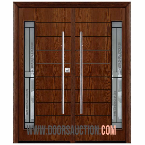 Fiberglass Oak double Modern door Sydney CALIBEX Dark Walnut Brampton