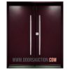 Steel Double Modern Door burgundy Markham